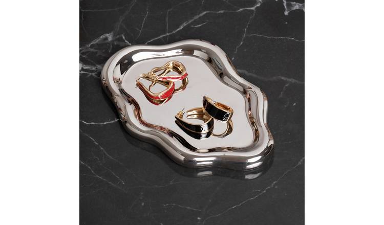 Freedom Gold Enamel Wave Hoop Earrings