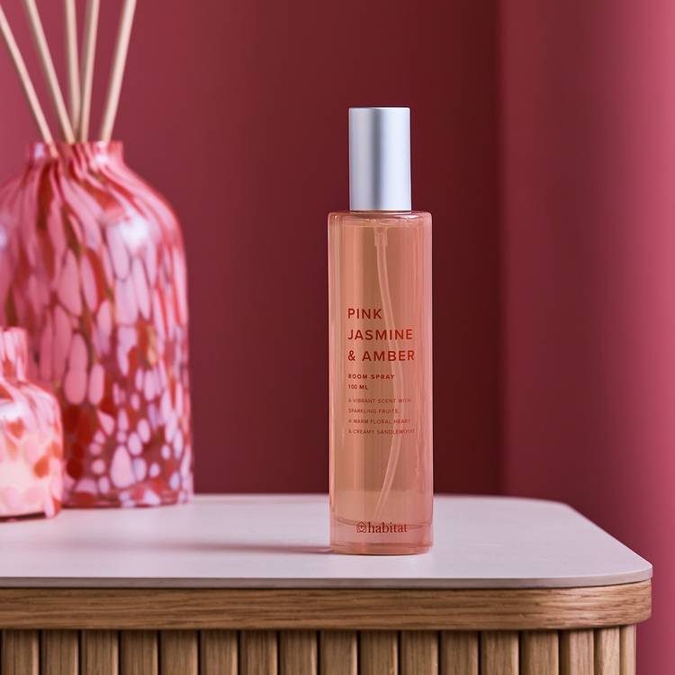 Habitat 100ml Room Spray - Pink Jasmine & Amber 0