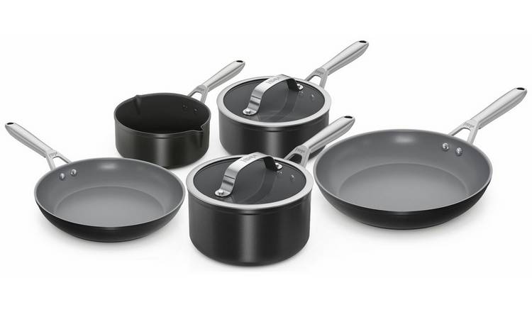 Ninja Ceramic Pro 5 Piece Aluminium Pan Set - Black
