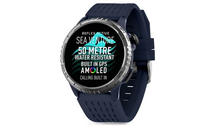 Reflex Active SeaVenture AMOLED GPS Blue Smart Watch