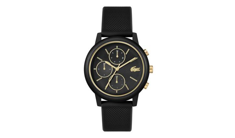 Lacoste Men's Black Silicone Strap Watch 