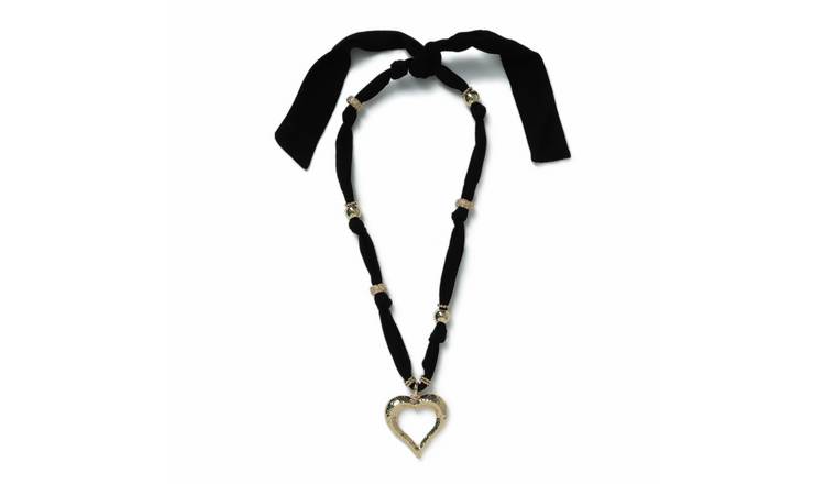 Freedom Gold Tone Heart Pendant Necklace