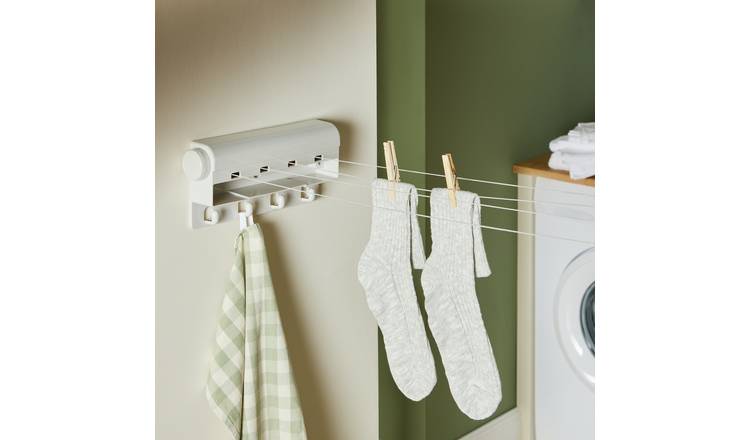 Argos Home 10m 4 Line Retractable Indoor Airer