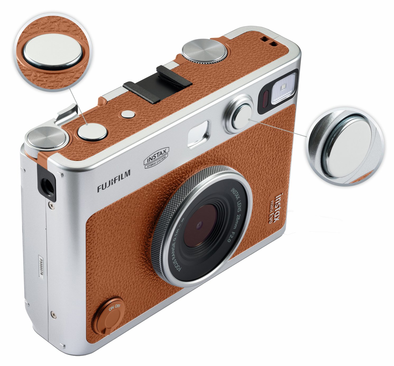 Buy instax mini Evo Instant Camera - Brown (Type C) | Instant