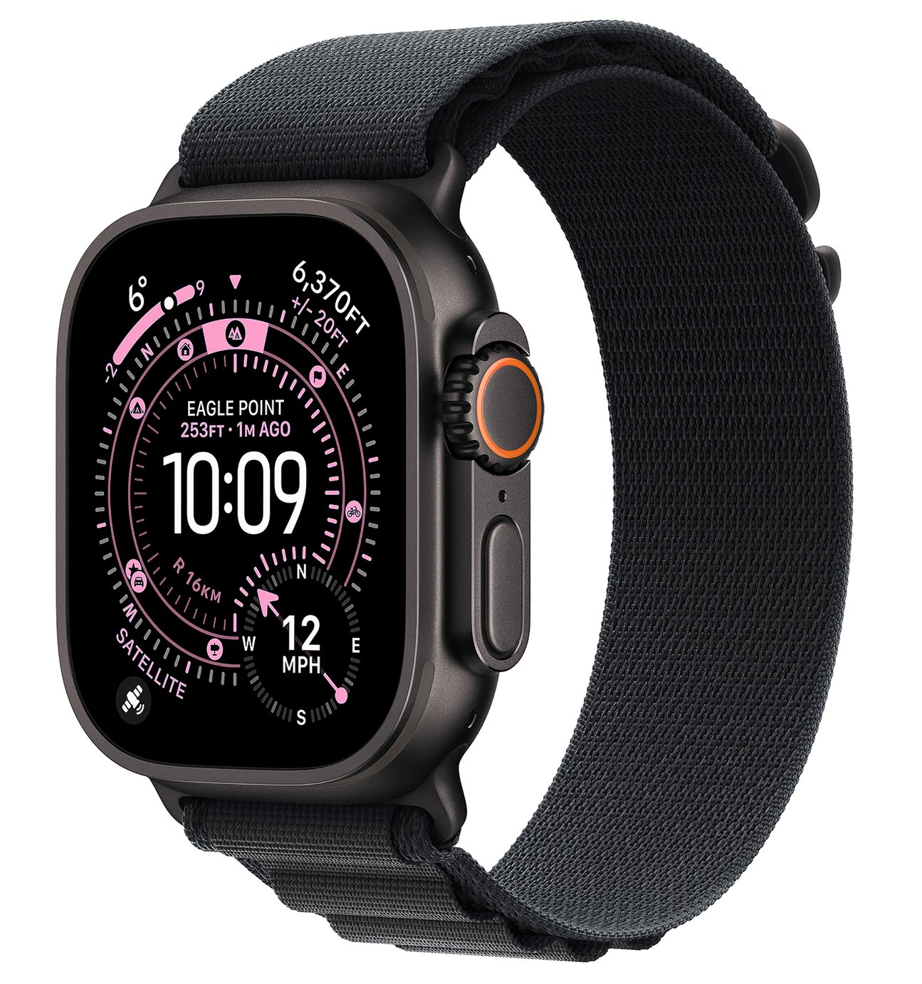 Apple Watch Ultra 3 GPS+Cell 49mm Black Alpine Loop - M