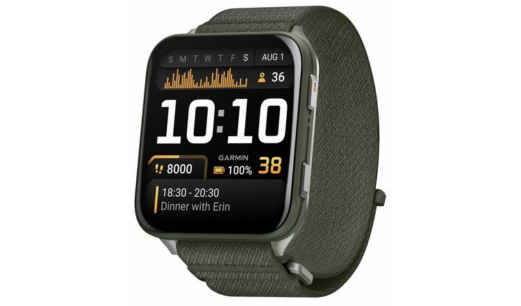 Garmin Venu X1 GPS Fitness Smart Watch - Titanium & Moss