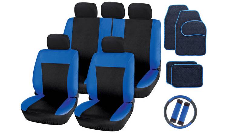 Streetwize Blue & Black Interior Car Set