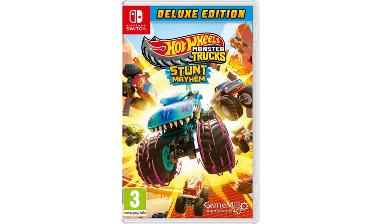 Hot Wheels Monster Trucks Stunt Mayhem Dlx Ed Switch Game