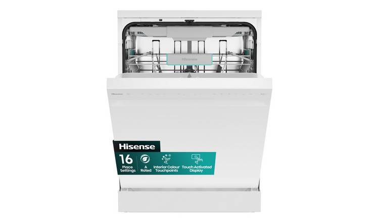 Hisense HS663A90WUK Full Size Dishwasher - White