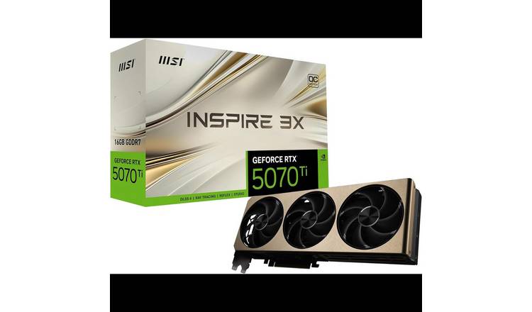 MSI GeForce RTX5070 Ti 16GB Inspire 3X OC Plus Graphics Card