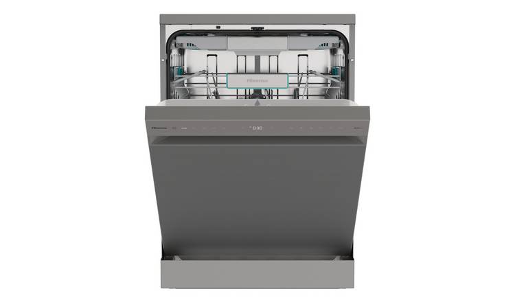 Hisense HS673A90XUK Full Size Dishwasher - Stainless Steel