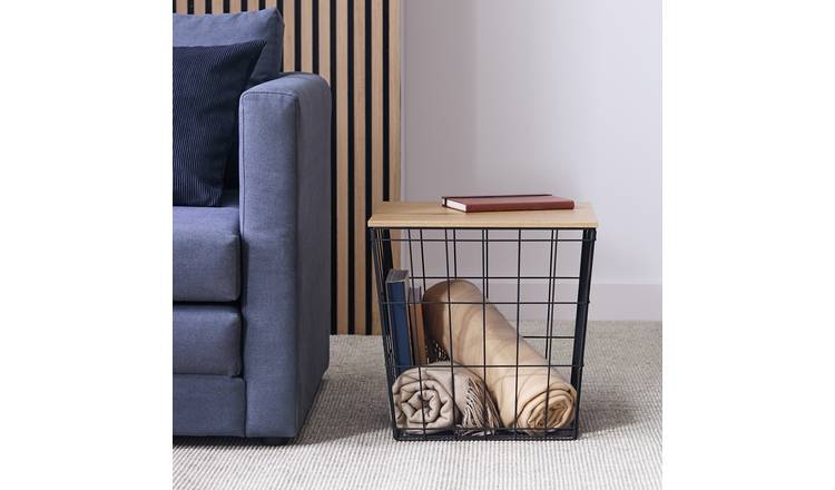 Argos Home Porter Side Table - Natural