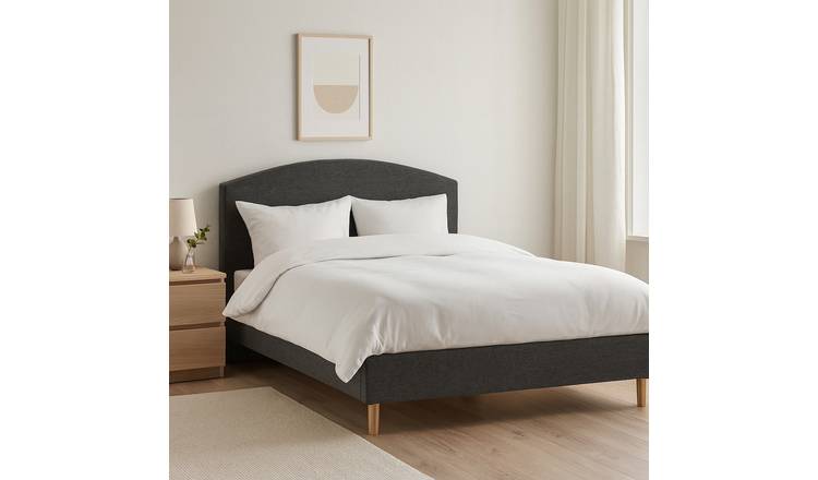 Millbrook  Archer Kingsize Fabric Bed Frame - Charcoal