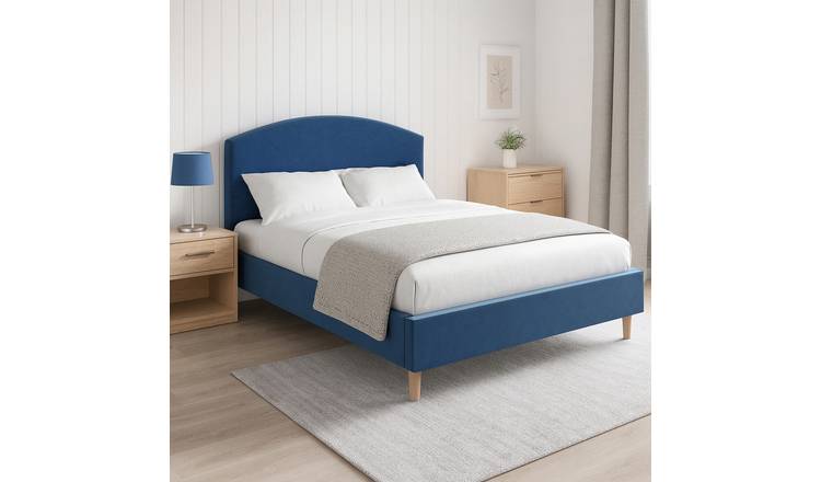 Millbrook Archer Superking Fabric Bed Frame-Blue