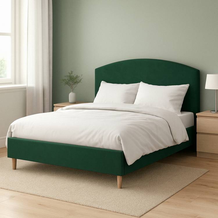 Millbrook Beds Archer Double Wooden Bed Frame - Green 0