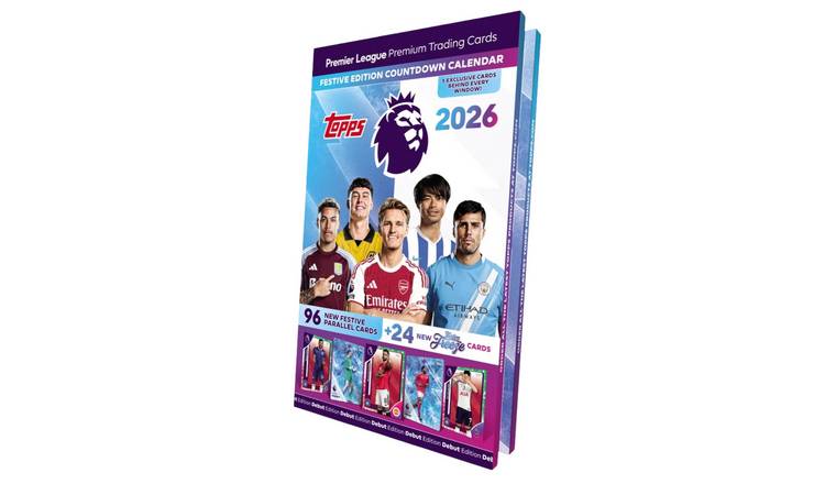 Topps Premier League 2026 Festive Trading Card Calendar