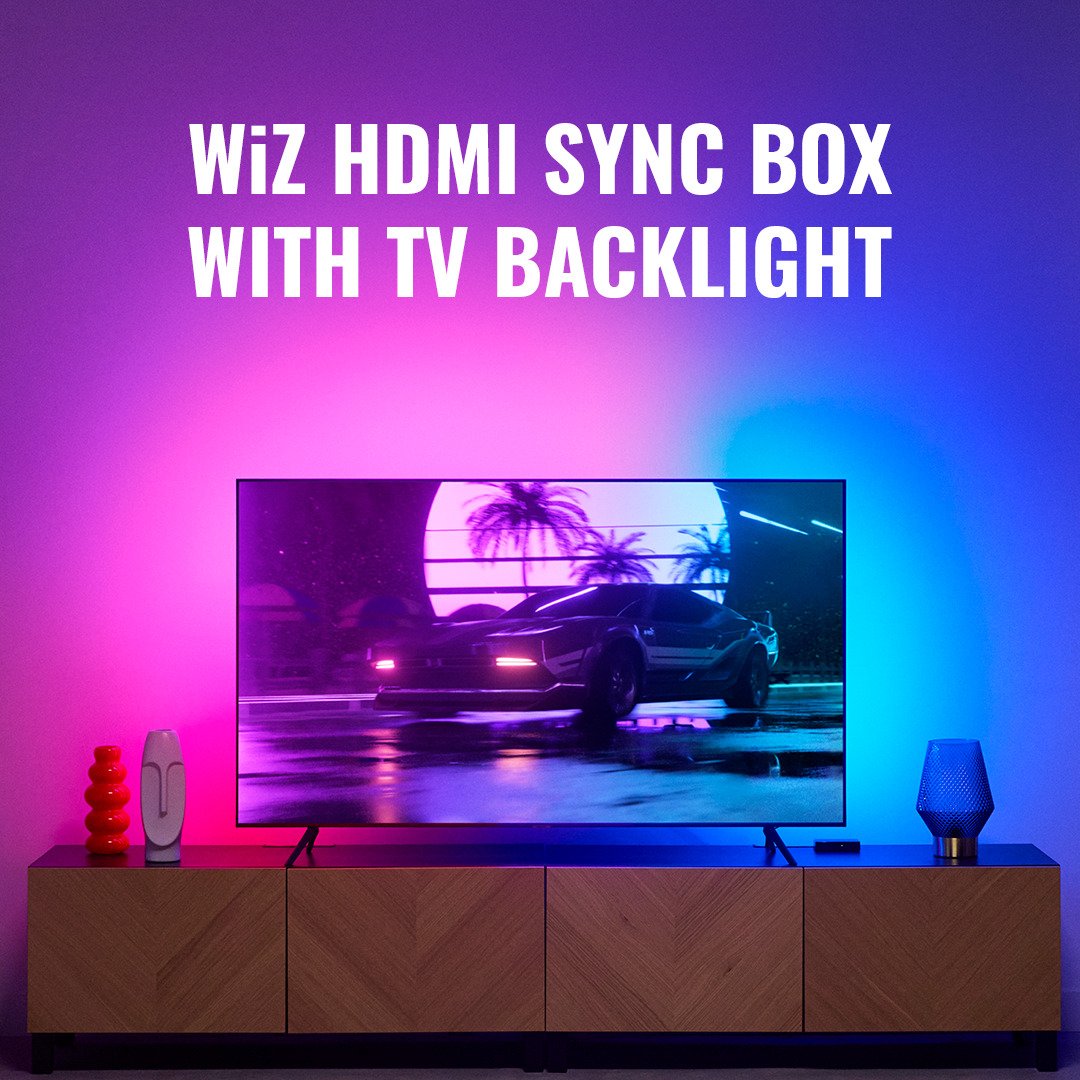 WiZ Sync Box starterkit | Geschikt voor 55-65 inch TV's WiZ Connected