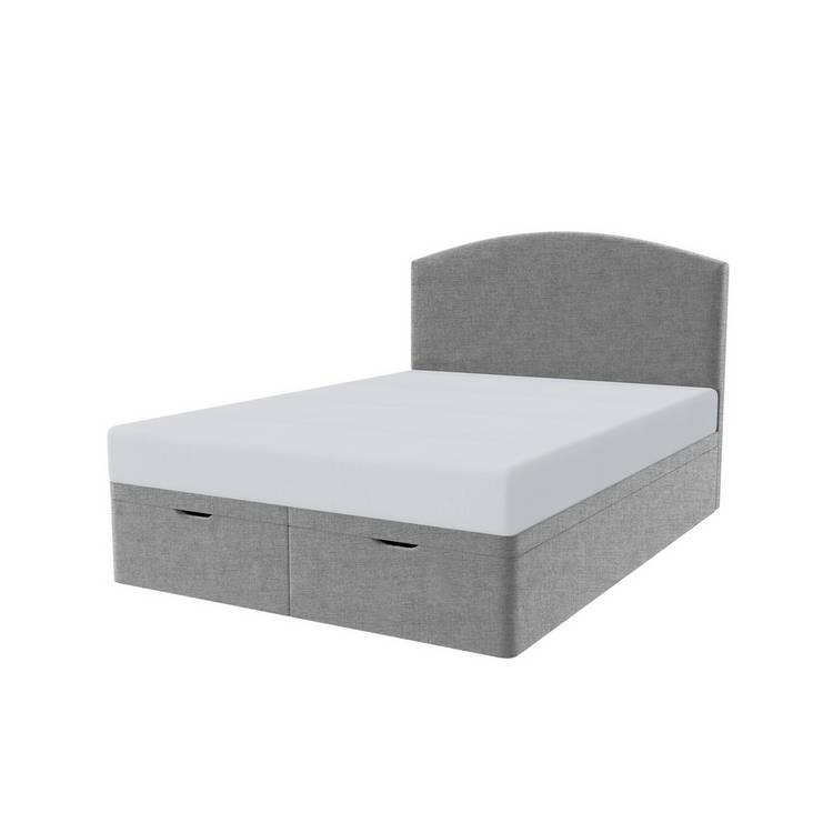 Millbrook Archer Kingsize Fabric End Lift Ottoman Bed - Grey 0