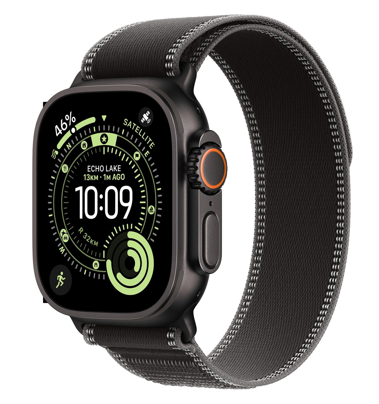 Apple Watch Ultra 3 GPS+Cell 49mm Charcoal Trail Loop - M/L