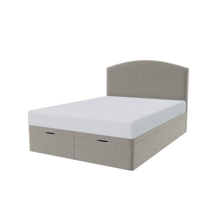Millbrook Beds Double Fabric Ottoman Bed - Natural 0