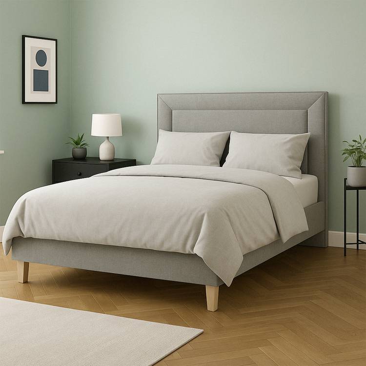 Millbrook Beds Border Double Wooden Bed Frame - Grey 0