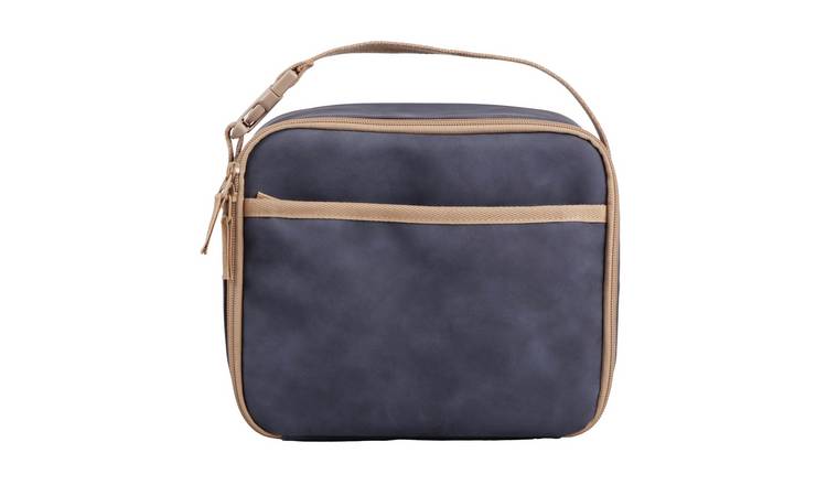 Argos Home Tan and Navy Lunch Bag