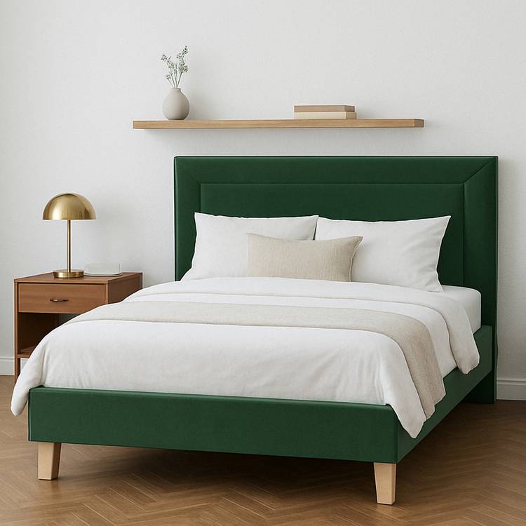 Millbrook Beds Border Kingsize Wooden Bed Frame - Green 0