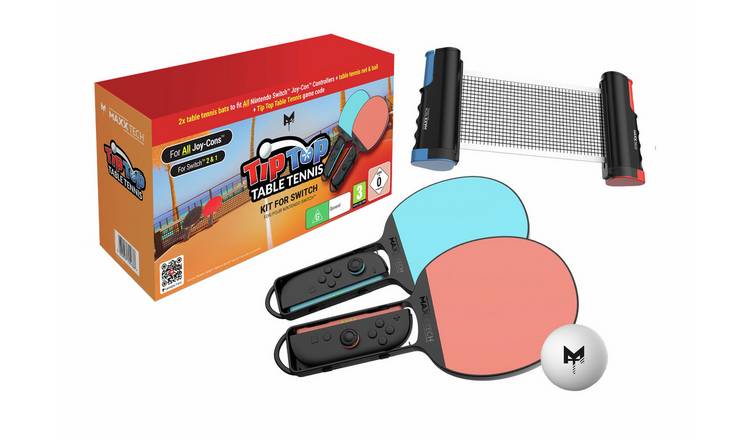 Maxx Tech Tip Top Table Tennis Kit For Nintendo Switch 2 & 1