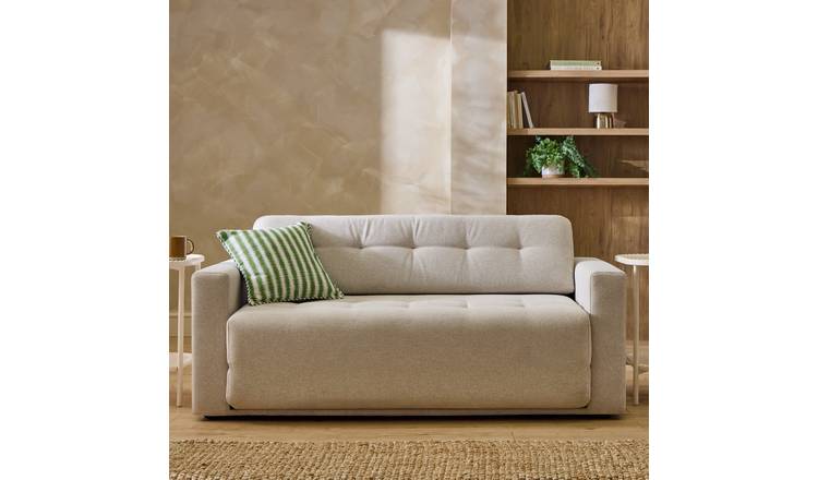 Argos Home Finn Fabric 2 Seater Sofa Bed - Natural
