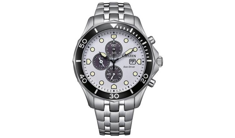 Citizen Men's White Dial Stainless Steel Bracelet Watch