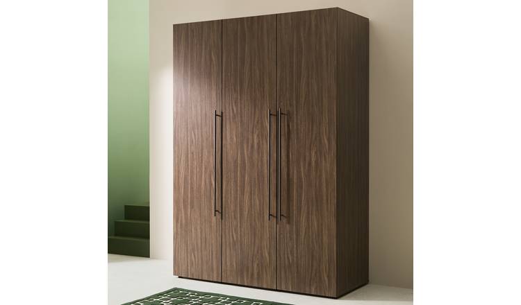 Habitat Atlas 3 Door Wardrobe - Walnut