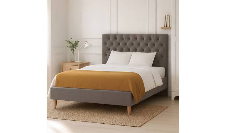 Millbrook Chester Double Fabric Bed Frame  - Grey