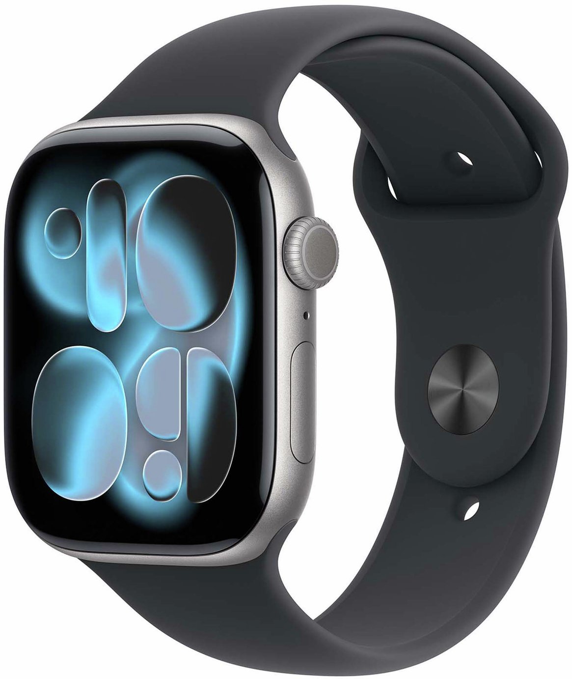 Apple Watch Series 11 GPS+Cell 46mm Black Sport Band - M/L