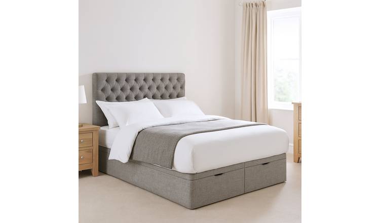 Millbrook Chester Double Fabric End Lift Ottoman Bed - Grey