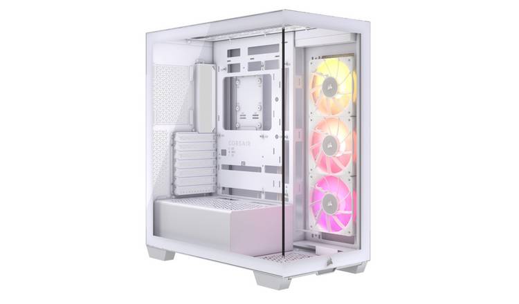 CORSAIR 3500X RGB ATX Mid-Tower PC Case - White