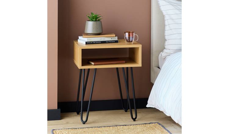 Argos Home Porter Bedside Tale - Oak