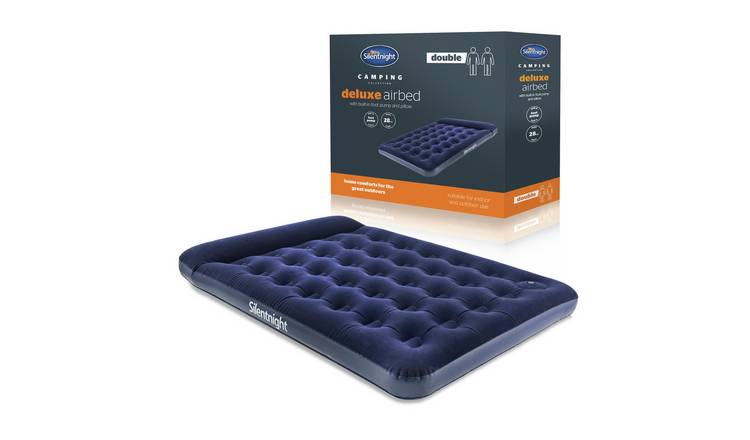 Silentnight Double Airbed with Foot Pump and Pillow