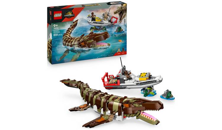 LEGO Jurassic World Mosasaurus Boat Mission 76974