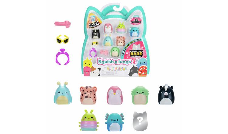 Squish-a-longs Squishmallows Collectables - Pack Of 8