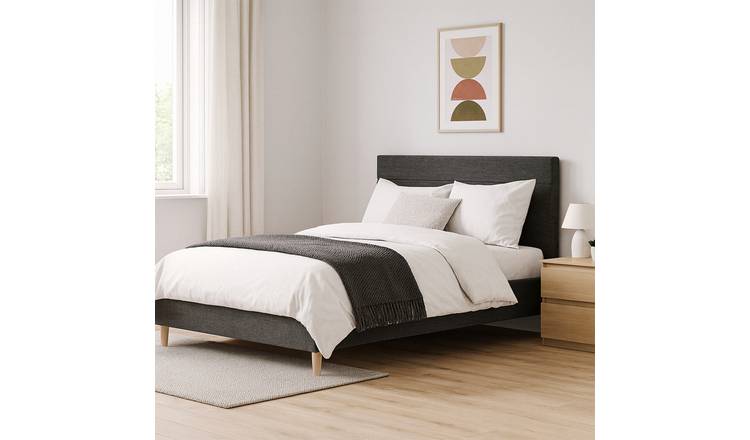 Millbrook Miller Superking Fabric Bed Frame - Charcoal