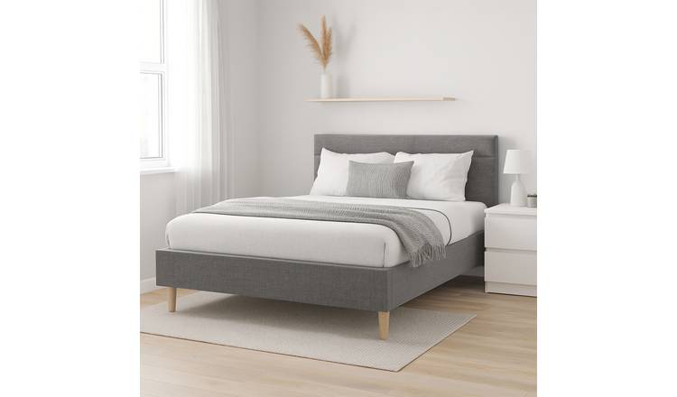 Millbrook Miller Superking Fabric Bed Frame - Grey