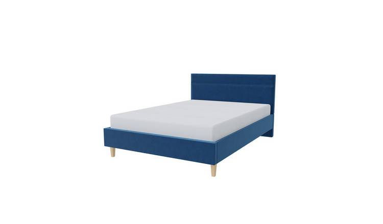 Millbrook Miller Superking Fabric Bed Frame-Blue
