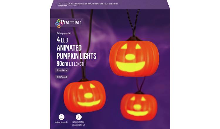 Premier Talking Pumpkin String Lights