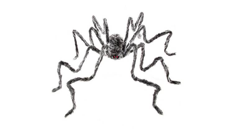 Premier 2.3m  Giant Grey Furry Spider Halloween Decoration