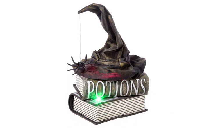 Premier Animated Witch Hat On Book Halloween Decorations
