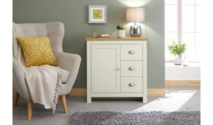 GFW Lancaster 1 Door 3 Drawer Multi Unit - Cream