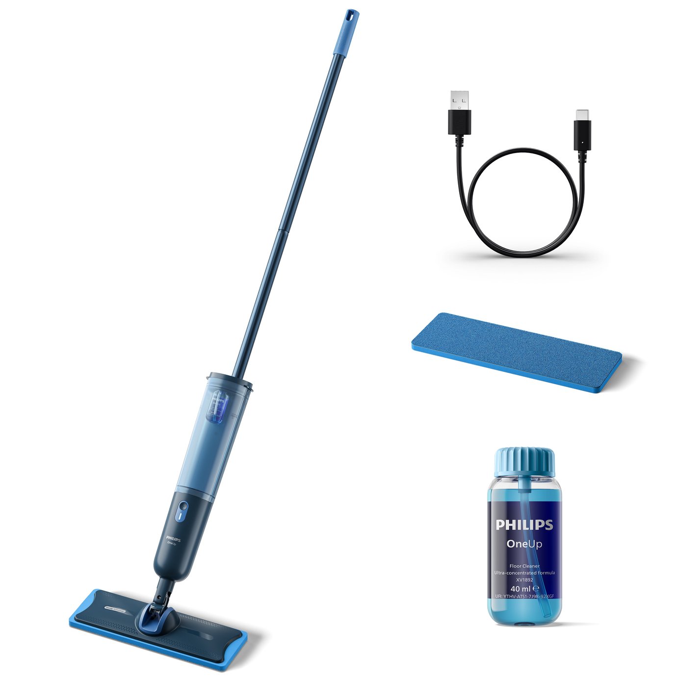 Philips OneUp 3000 Electric Mop Hygienic Hard Floor Cleaning