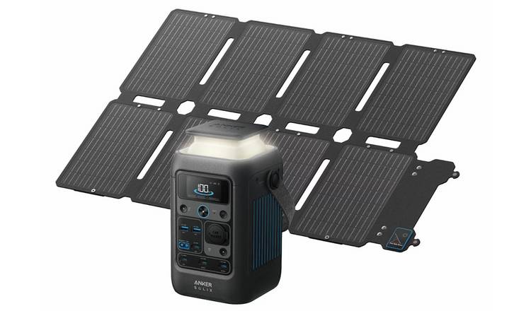 Anker SOLIX C300X DC Power Station & SOLIX PS100 Solar Panel