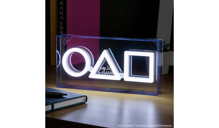 Squid Game Neon LED Novelty Light - White