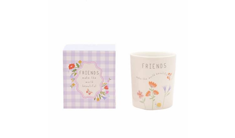 Widdop Love Life Ceramic Message Candle 190G -  Friends